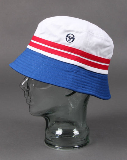 Sergio Tacchini Stonewoods Fischerhut Weiß/Königsblau