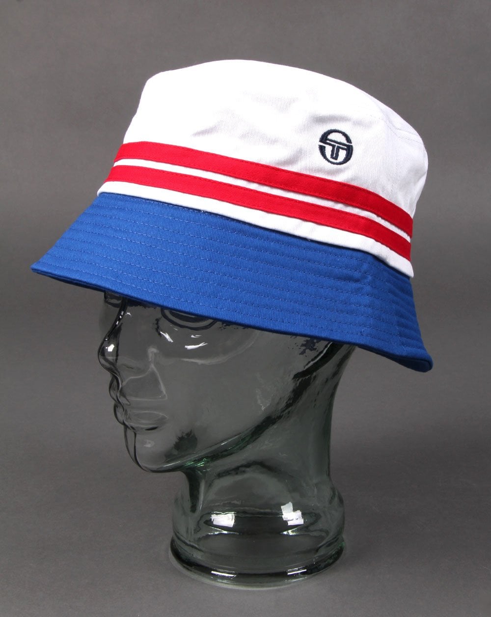 Sergio Tacchini Stonewoods Fischerhut Weiß/Königsblau