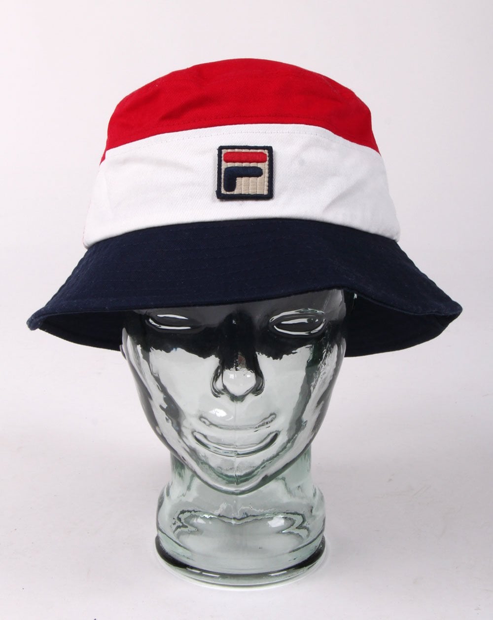 Fila Vintage Leader Bucket Hat Rot/Gardenia/Marineblau