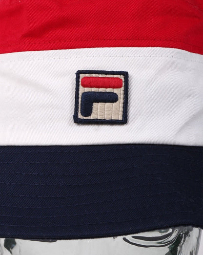 Fila Vintage Leader Bucket Hat Rot/Gardenia/Marineblau
