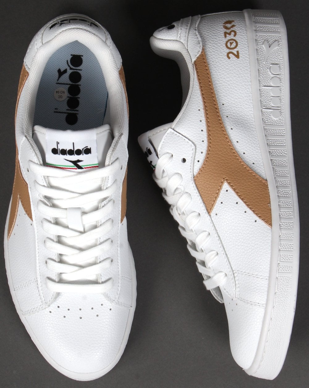 Diadora Game L Low Sneaker Weiß/Bronze