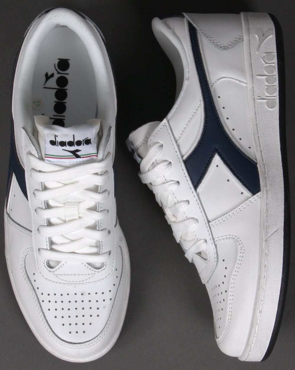 Diadora Magic Basket Trainer White Navy