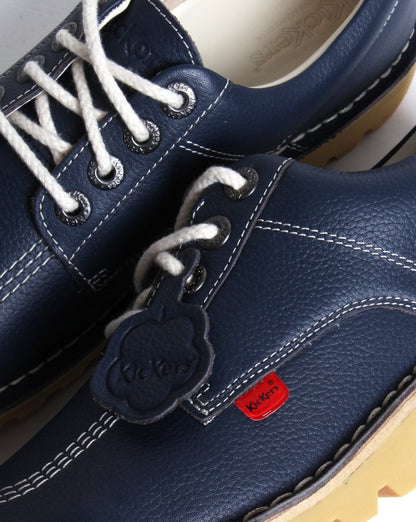 Kickers Kick Lo Lederschuh, Marineblau