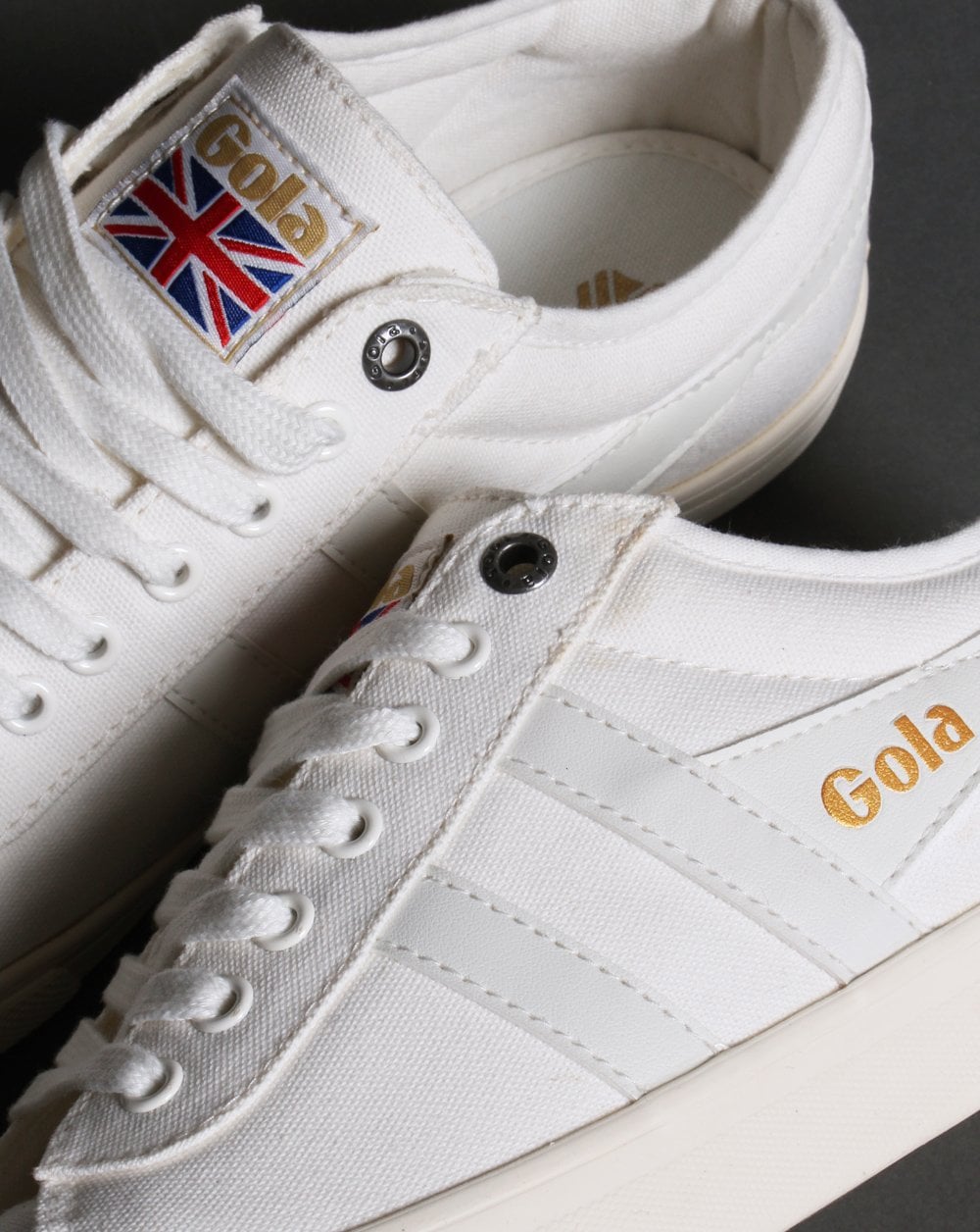 Gola – Classic Comet – Leinensneaker in Off-White
