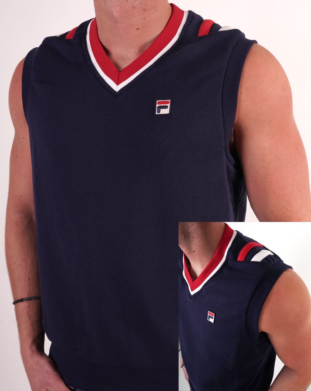Fila Vintage Tank Sweatweste, Marineblau