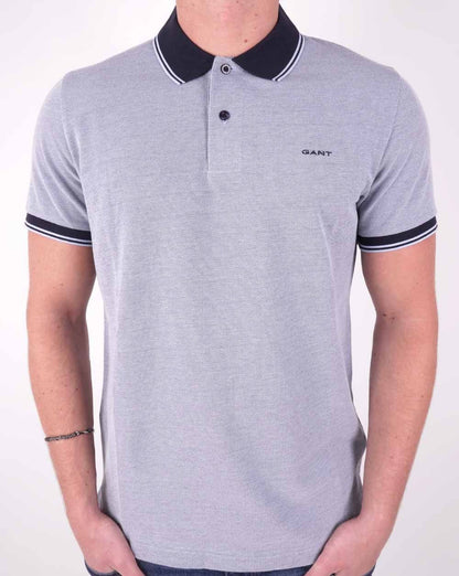 Gant Oxford Piqué Poloshirt Gentle Blue
