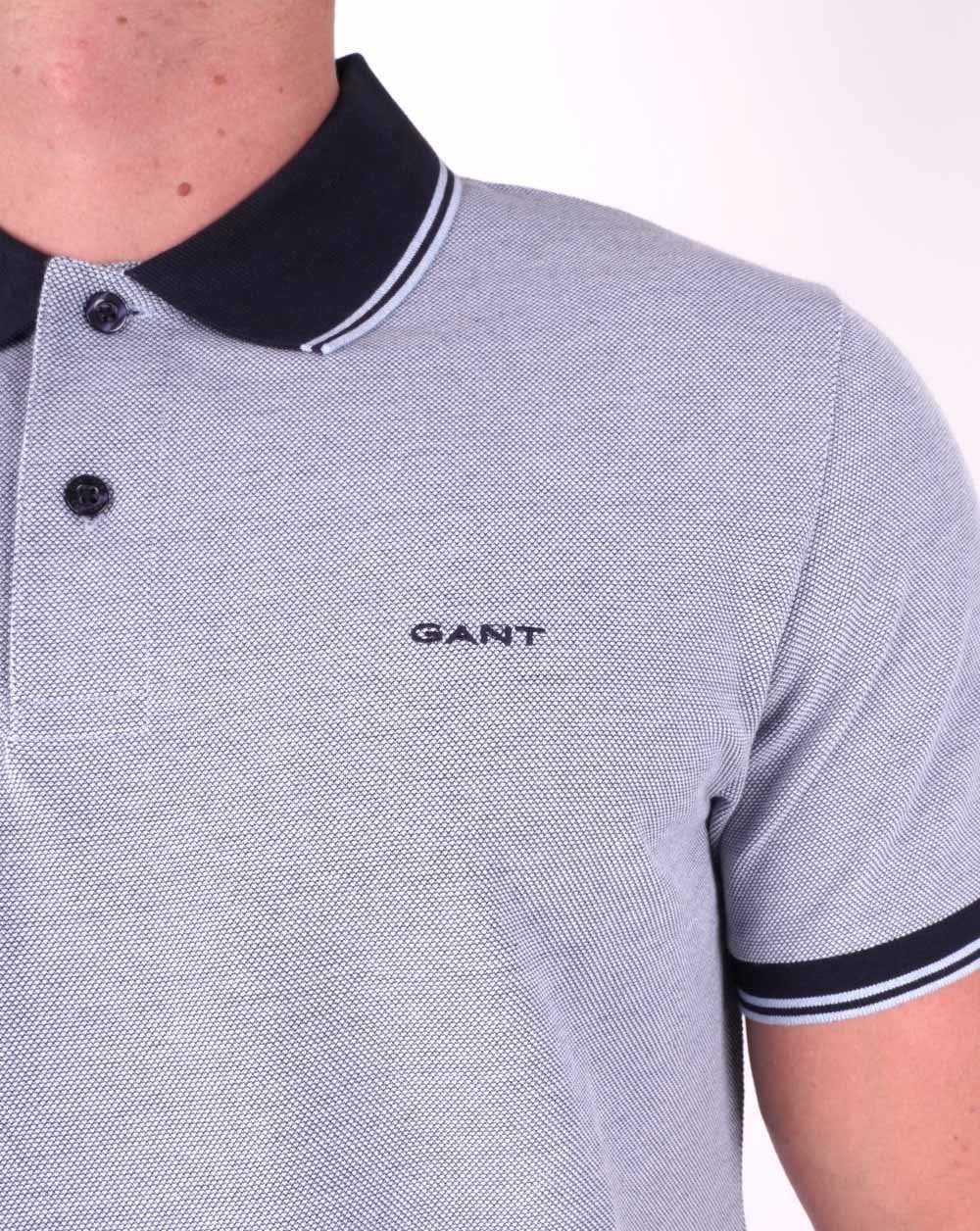Gant Oxford Piqué Poloshirt Gentle Blue