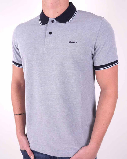 Gant Oxford Piqué Poloshirt Gentle Blue