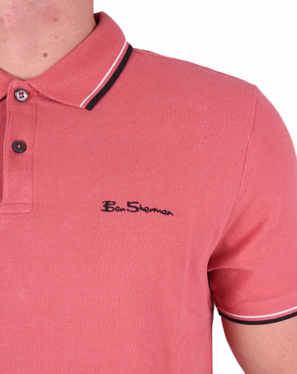 Ben Sherman Poloshirt Himbeere
