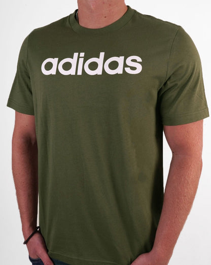 Adidas Linear Logo T-Shirt Olivgrün