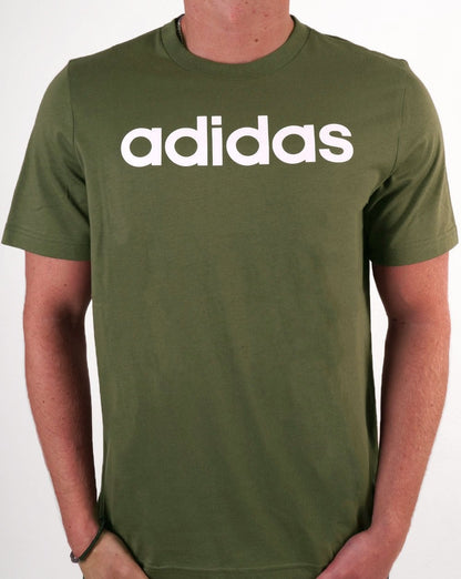 Adidas Linear Logo T-Shirt Olivgrün