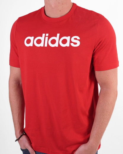 Adidas Linear Logo T-Shirt Rot