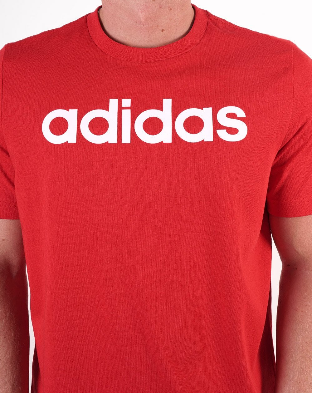 Adidas Linear Logo T-Shirt Rot