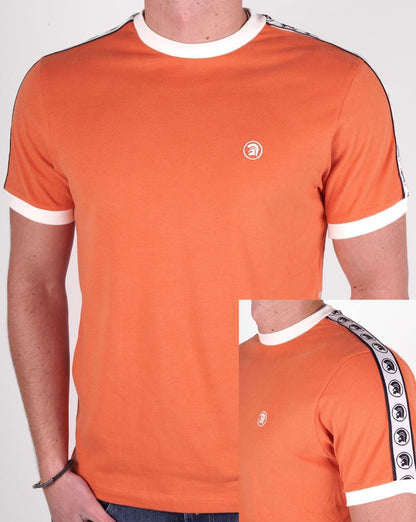 Trojan T-Shirt mit verklebten Ärmeln Orange