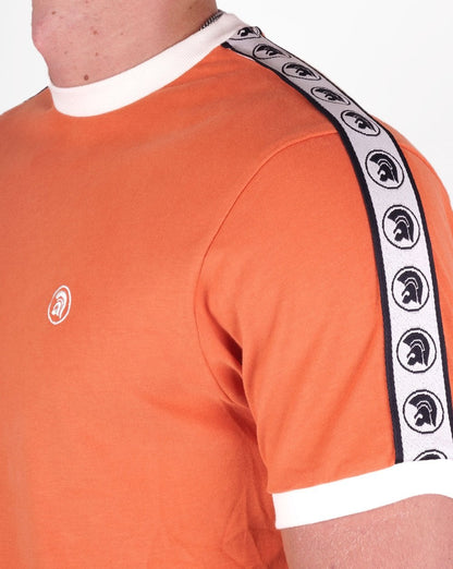 Trojan T-Shirt mit verklebten Ärmeln Orange