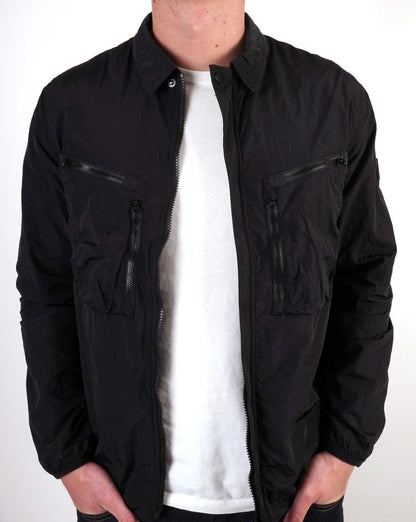 Marshall Artist Überhemd aus Krinkle-Nylon, Schwarz