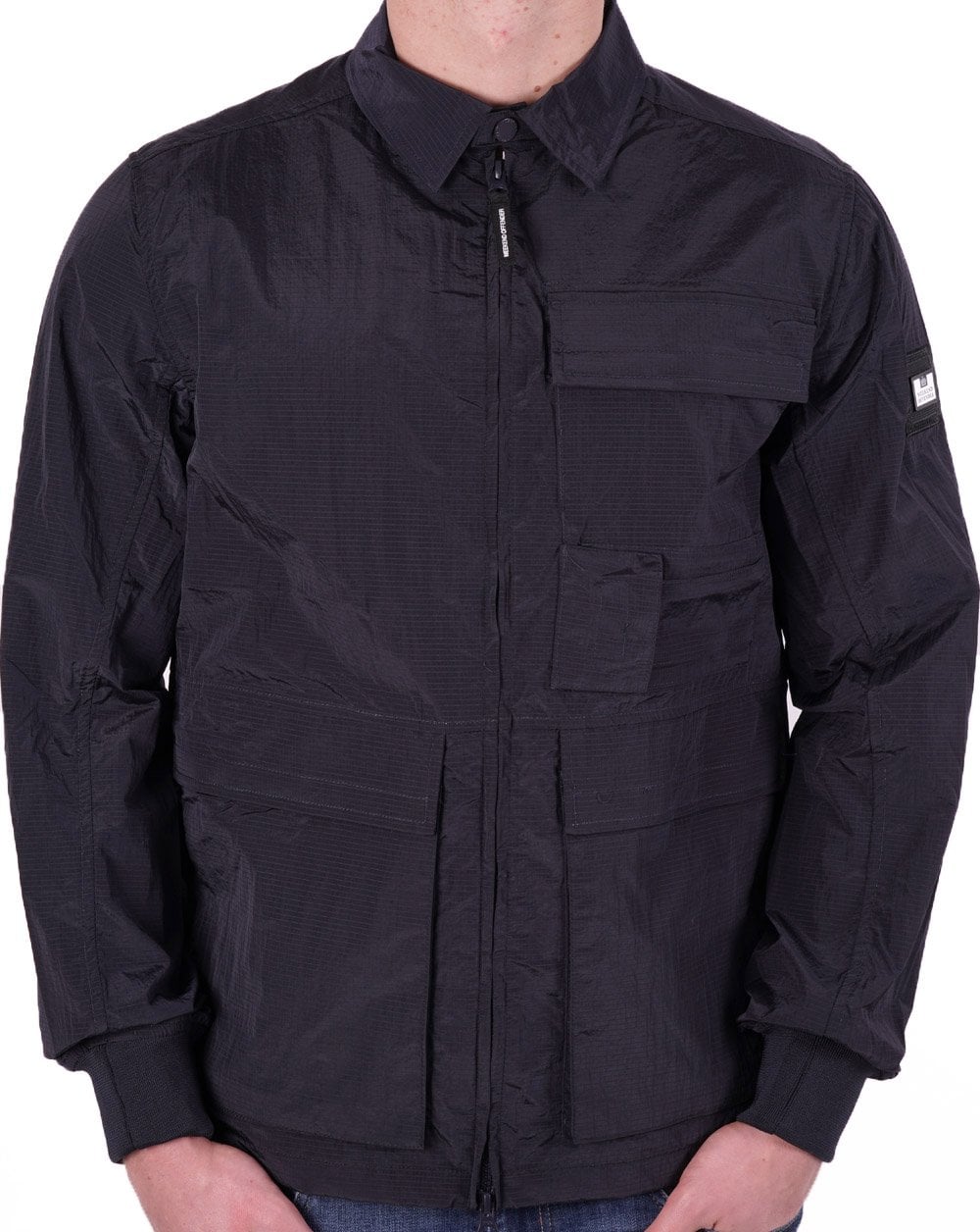 Weekend Offender Kell Überhemd Marineblau