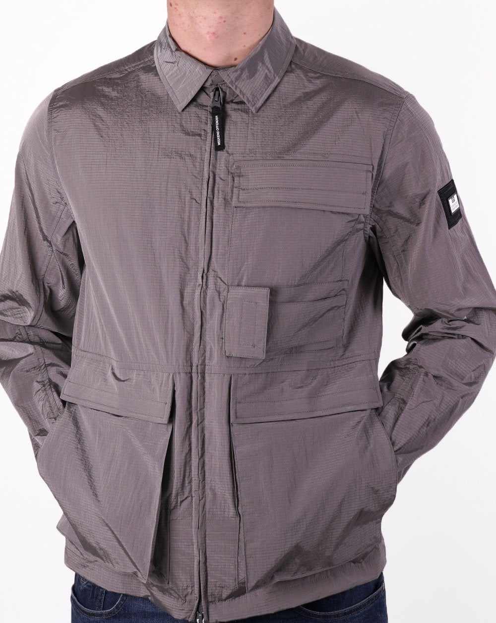Weekend Offender Kell Overshirt Rauchgrau