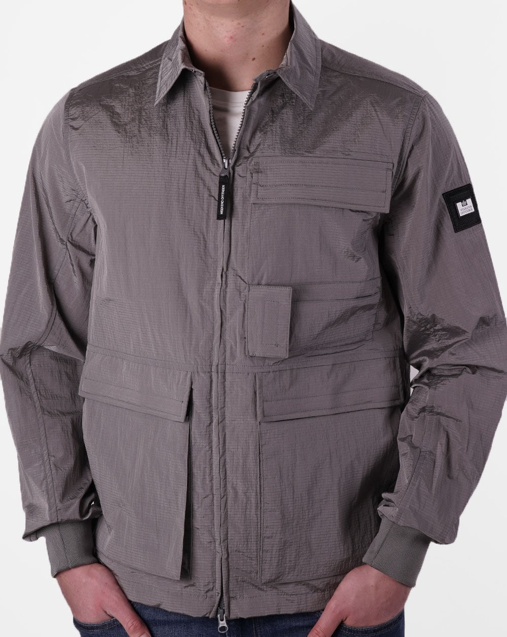 Weekend Offender Kell Overshirt Rauchgrau