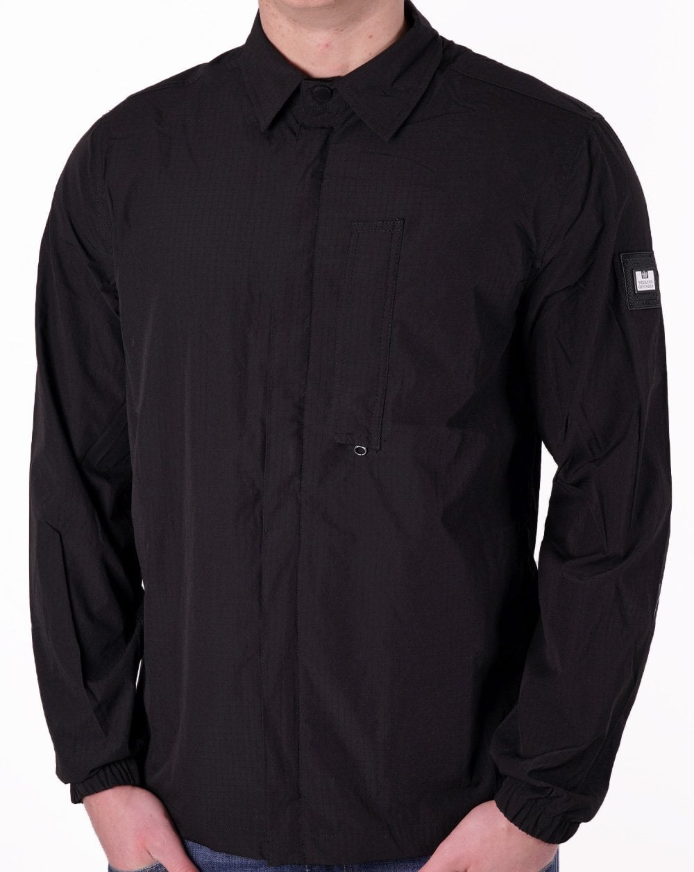Weekend Offender Porter Überhemd Schwarz