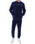 Fila Vintage Biker Velour Track Top Navy