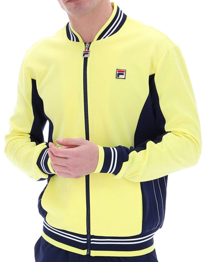 Fila Vintage Mk1 Settanta Trainingsjacke Gelb/Marineblau
