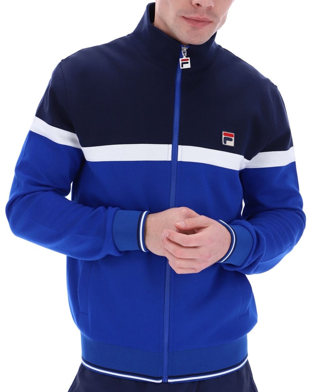 Fila Vintage Umar Trainingsjacke Royal Navy/Weiß