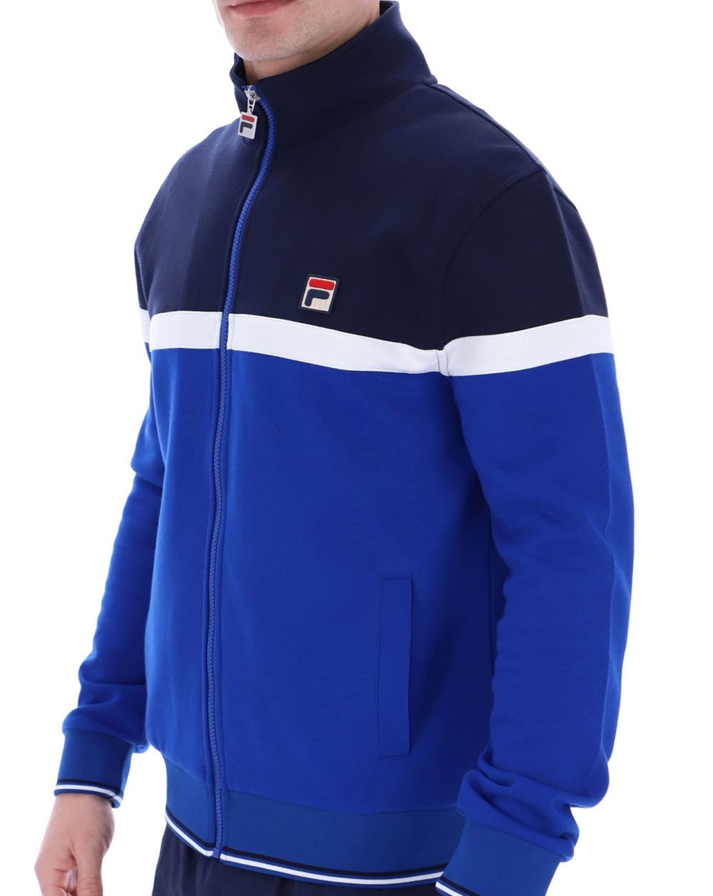 Fila Vintage Umar Trainingsjacke Royal Navy/Weiß