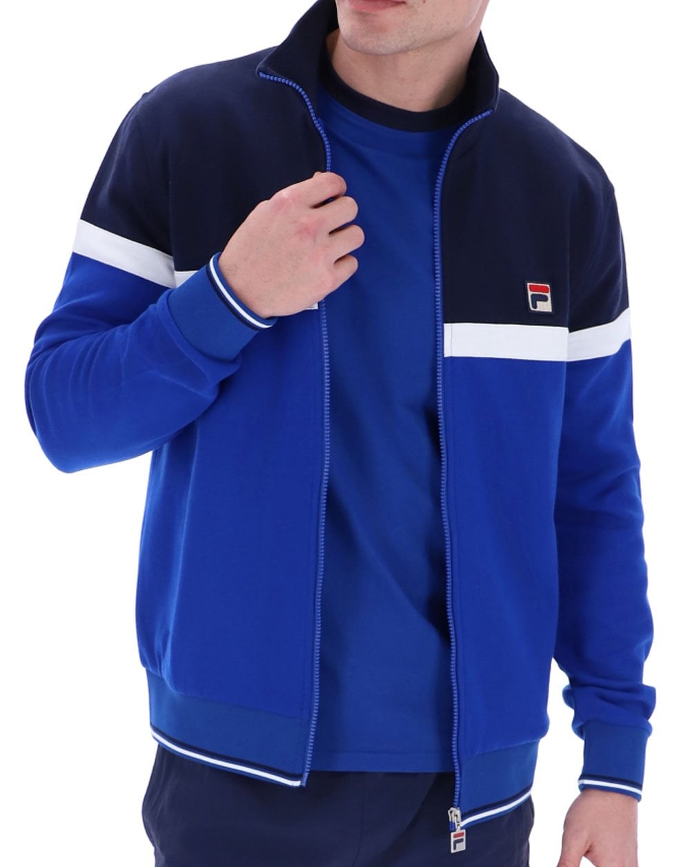 Fila Vintage Umar Trainingsjacke Royal Navy/Weiß