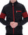 Fila Vintage 5 Stripe Track Top Black/Red