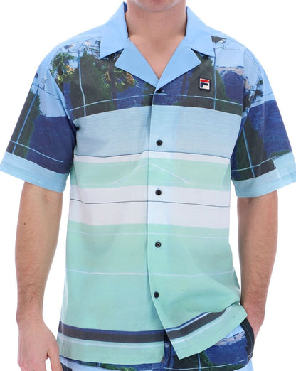 Fila Vintage Vito Kurzarmhemd Dusty Aqua