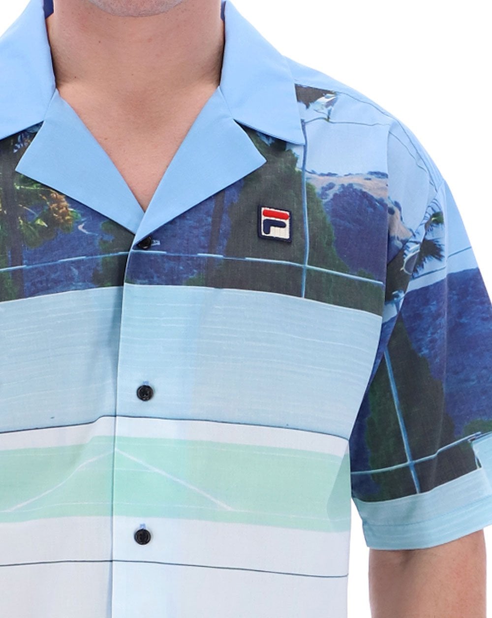 Fila Vintage Vito Kurzarmhemd Dusty Aqua