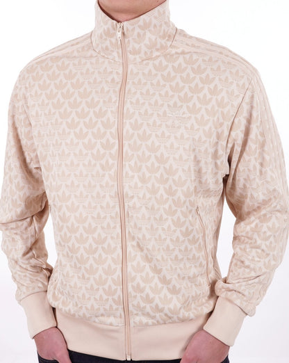 Adidas Originals – Trainingsjacke mit Monogramm in Sand Strata