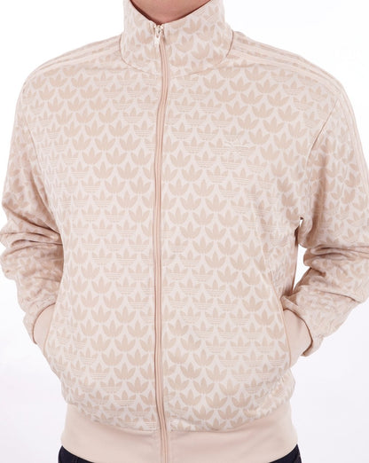 Adidas Originals – Trainingsjacke mit Monogramm in Sand Strata