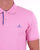 Gant Contrast Collar Polo Shirt Bright Pink
