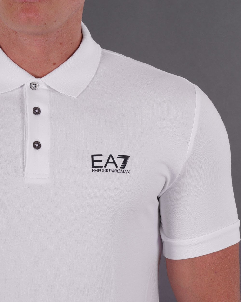 EA7 Classic Poloshirt Weiß