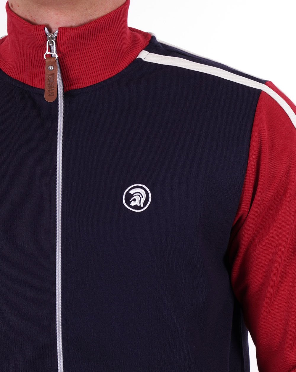 Trojan Plain Panel Track Top Navy/Rot