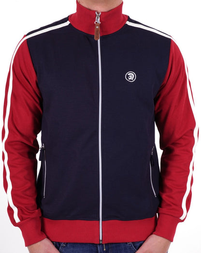Trojan Plain Panel Track Top Navy/Rot