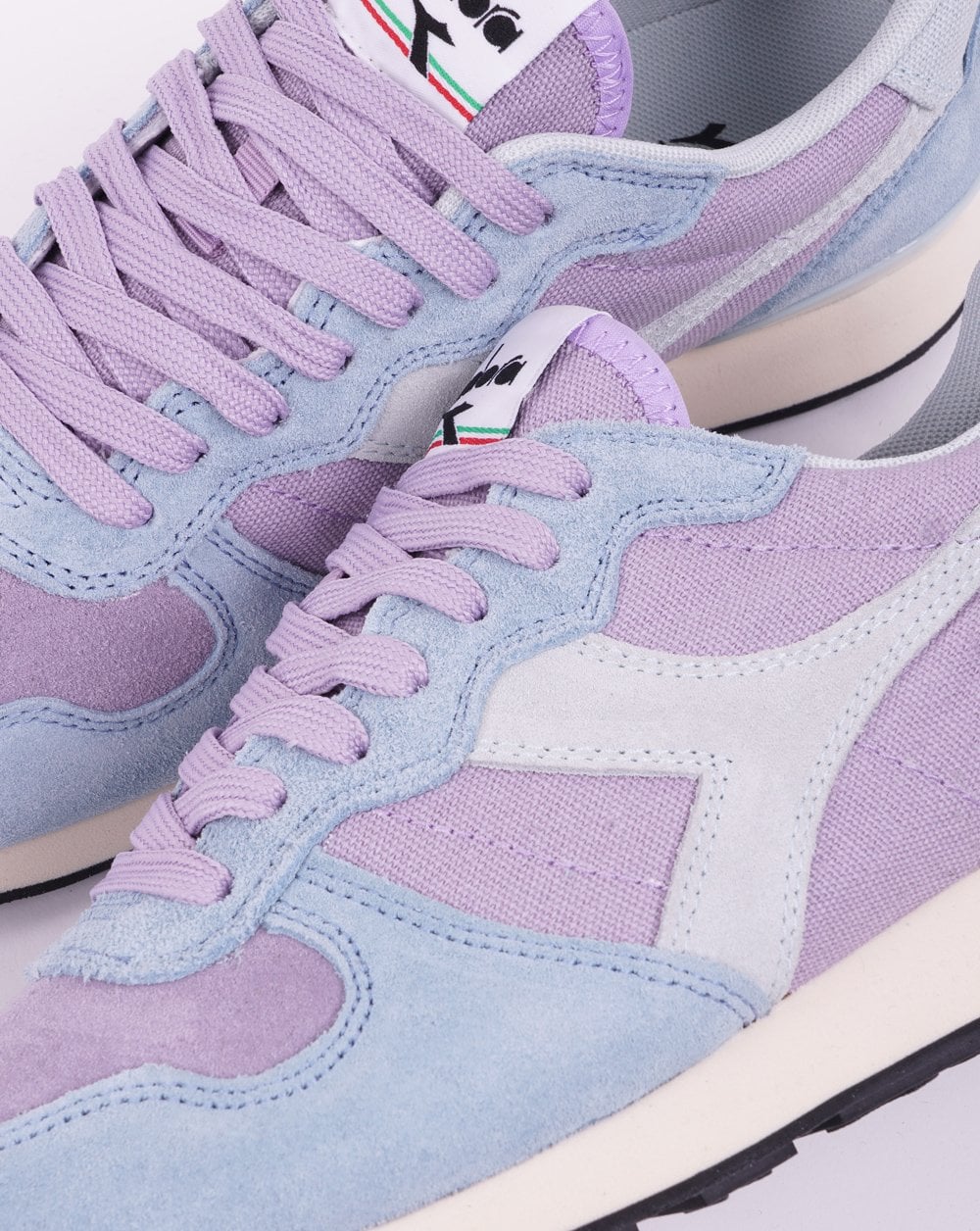 Diadora Camaro Wildledertrainer Lavendelgrau/Steinblau