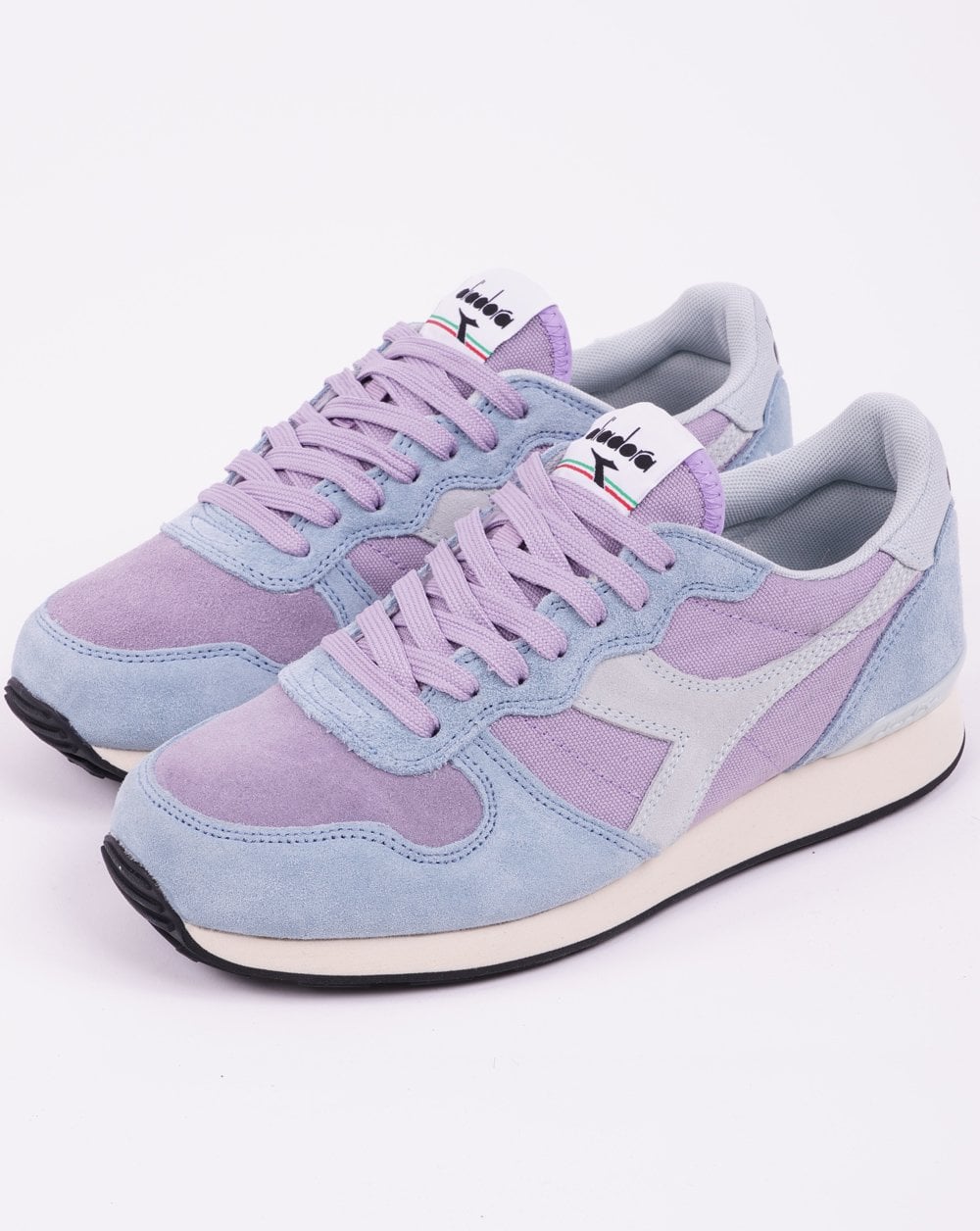 Diadora Camaro Wildledertrainer Lavendelgrau/Steinblau