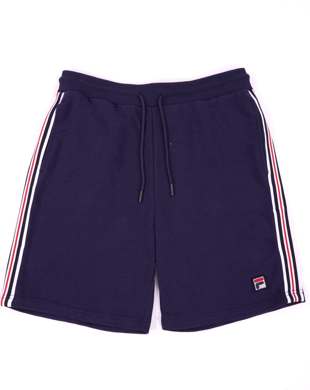 Fila – Sweatshorts mit Vintage-Streifen in Marineblau