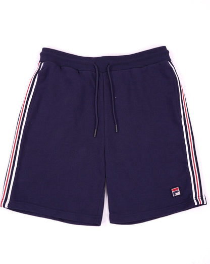 Fila – Sweatshorts mit Vintage-Streifen in Marineblau