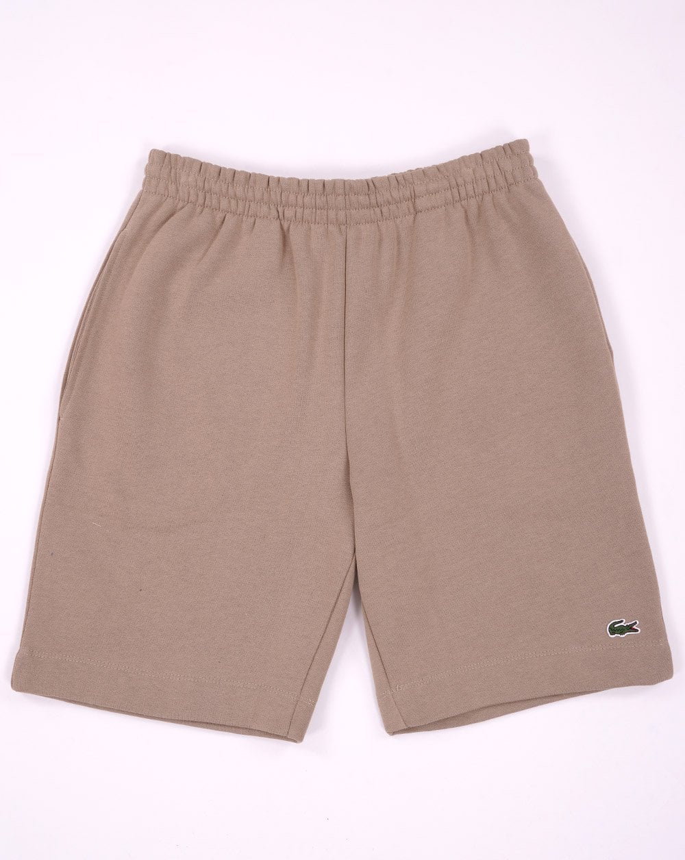 Lacoste Fleece-Shorts, dunkler Sand