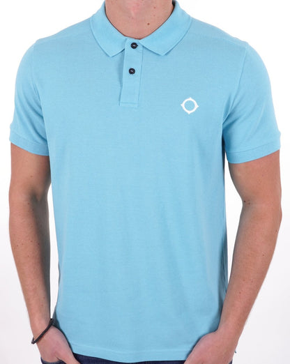 Ma.strum Piqué-Poloshirt Seeblau