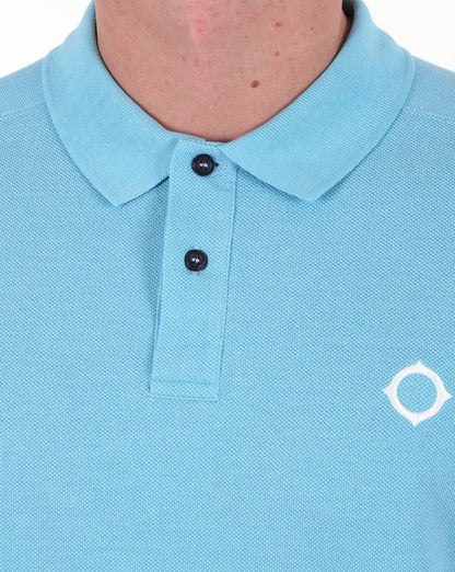 Ma.strum Piqué-Poloshirt Seeblau