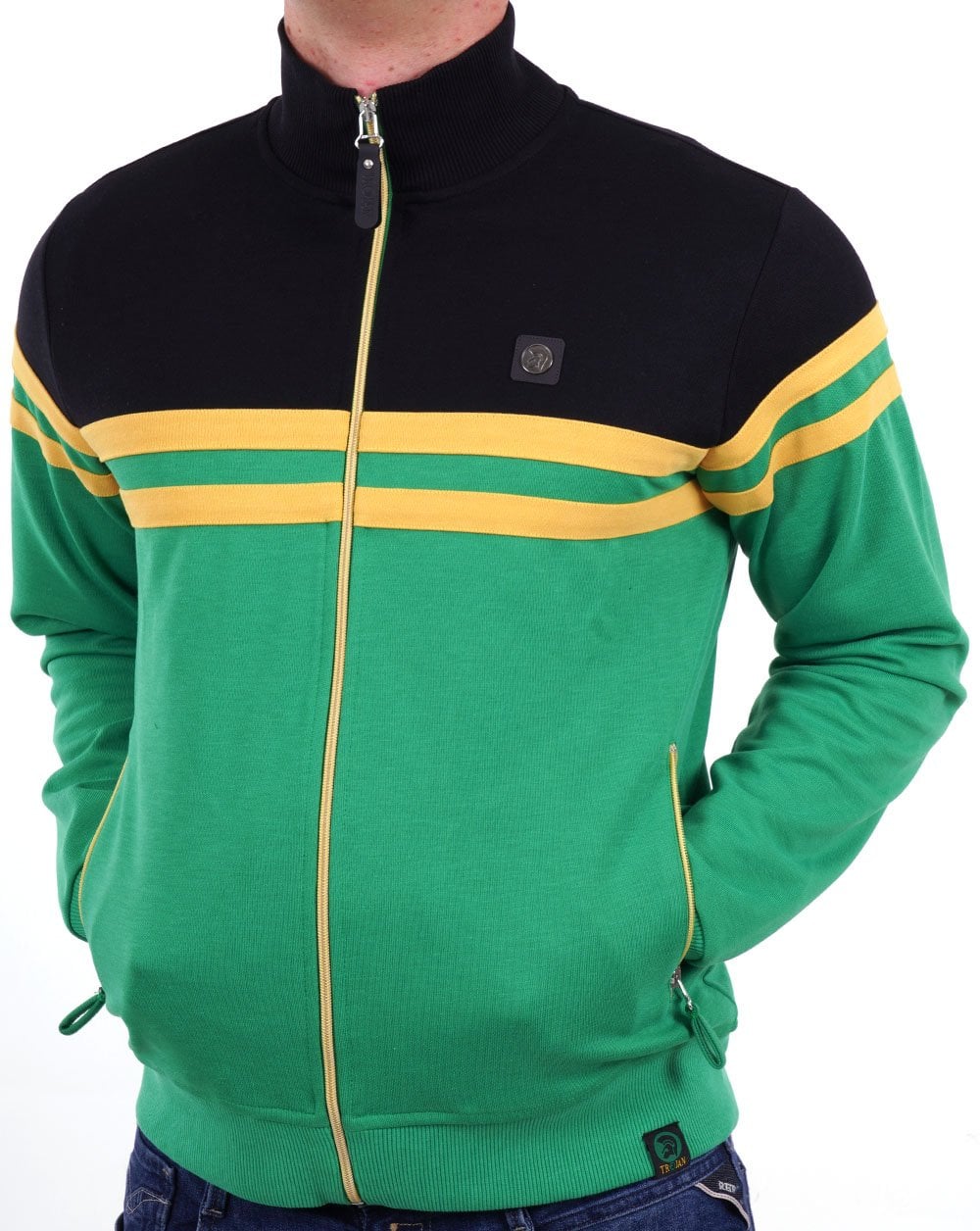 Trojan – Trainingsjacke mit Streifenmuster und Jam-Muster