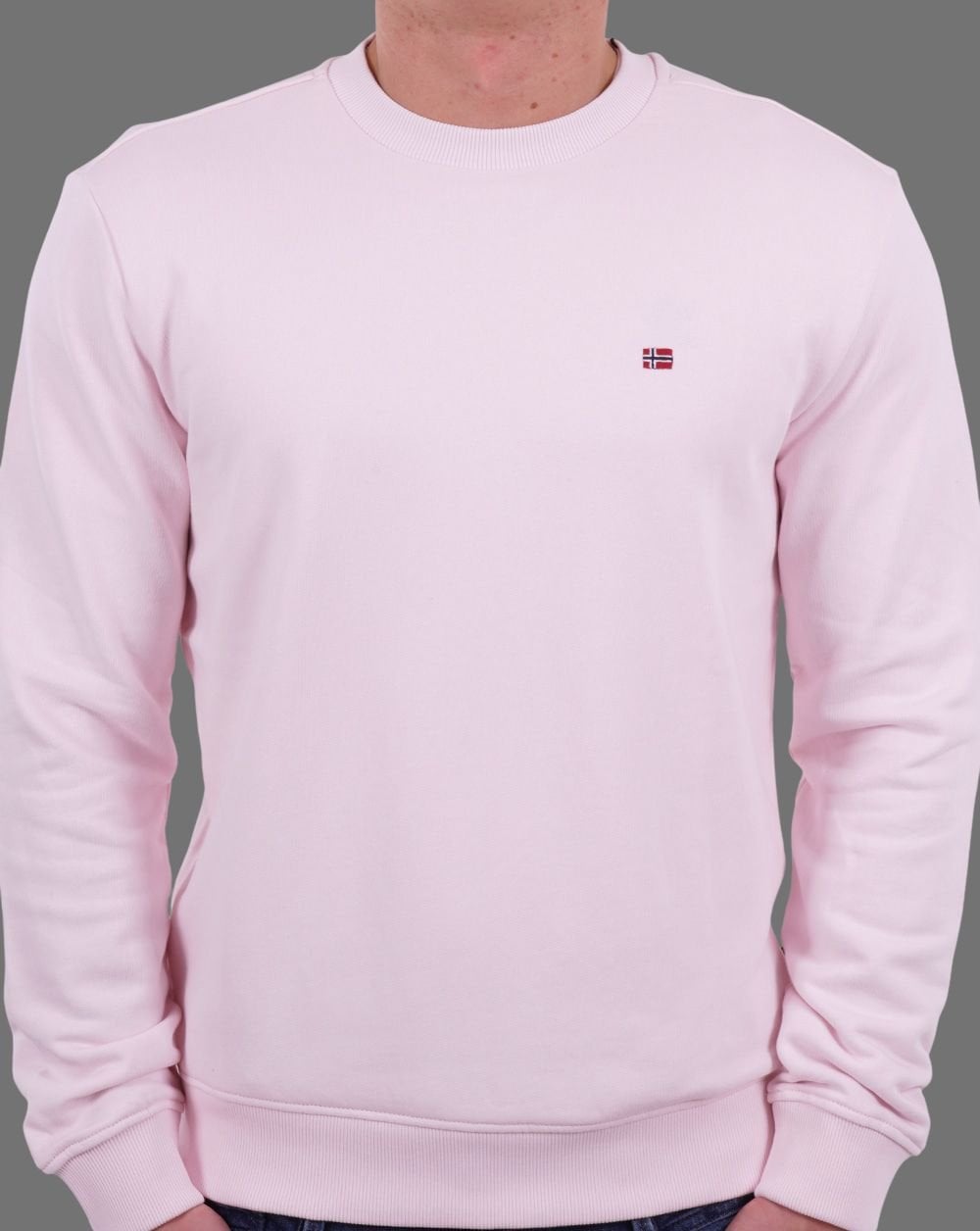 Napapijri Balis Rundhals-Sweatshirt Hellrosa