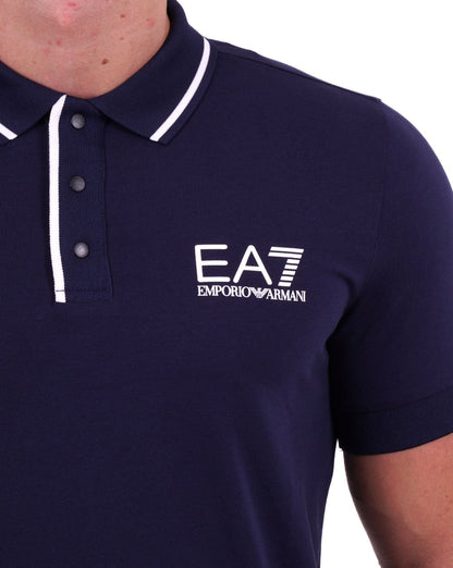 EA7 Tennis Club Poloshirt Marineblau