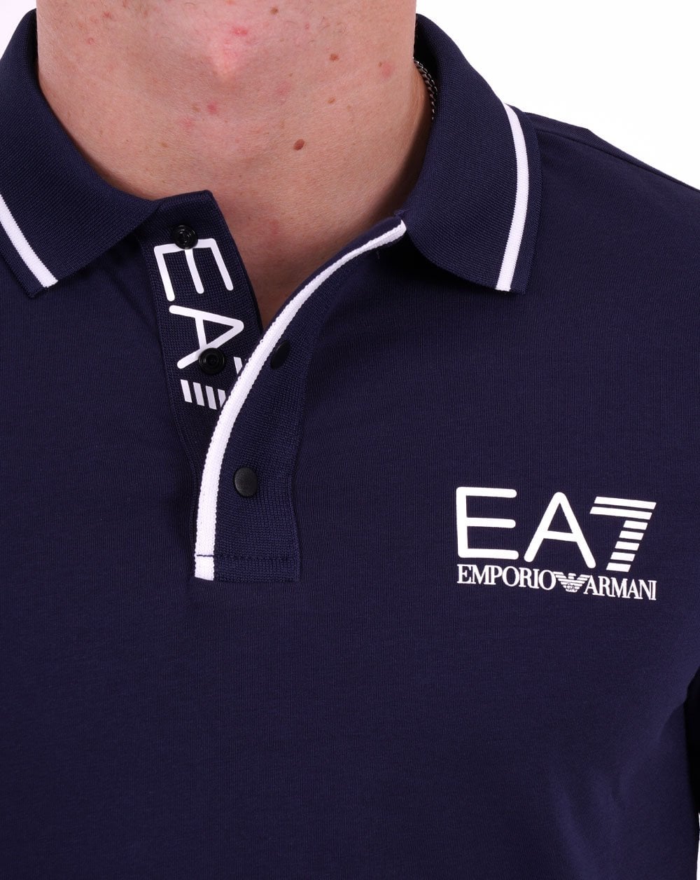 EA7 Tennis Club Poloshirt Marineblau