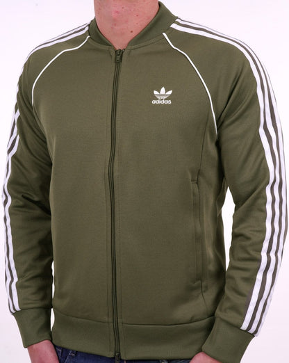 Adidas Originals Superstar Trainingsjacke Olivgrün